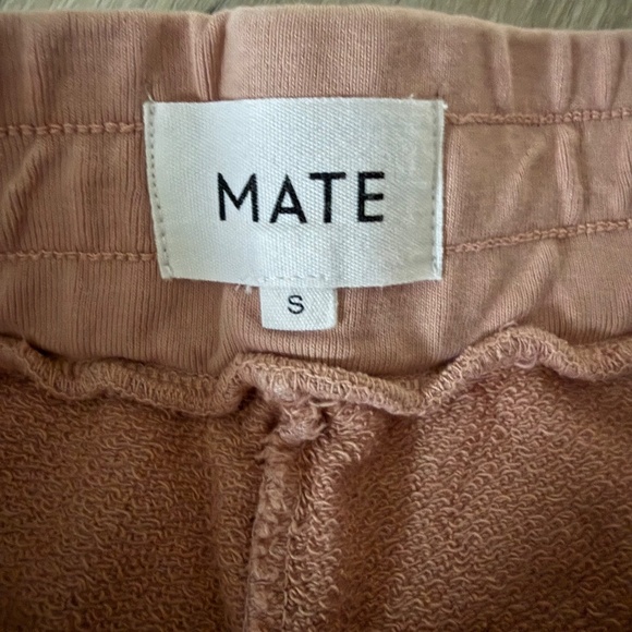 Mate the Label Women’s Dusty Rose Organic Cotton Sweat Short Size XS - Picture 2 of 5